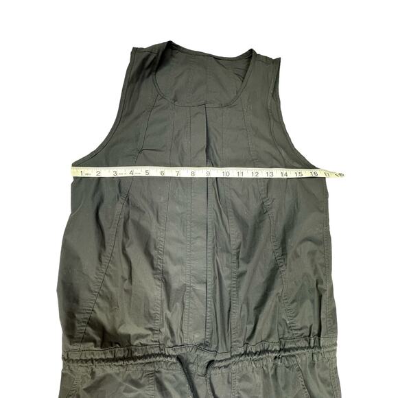 Athleta Canopy Parachute Romper Jumpsuit Black Sleeveless Cargo Jogger Size 0 - Picture 6 of 9
